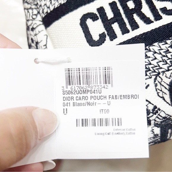 Authentic Dior ‘Caro’ Brand NWT Cloth Embroidered Pouch / Case - Picture 6 of 9